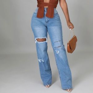 Vibrant M.I.U Livin the Dream Wide Jeans